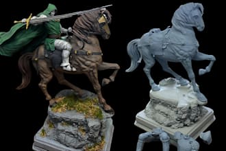 sculpt, print, paint and kitbash 3d miniatures, warhammer 40k,dnd,trench crusade