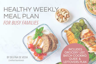 design a healthy weekly meal plan for busy families