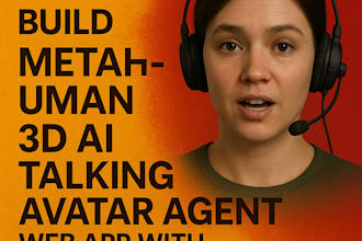 build metahuman 3d ai talking avatar agent web app with lipsync facial animation