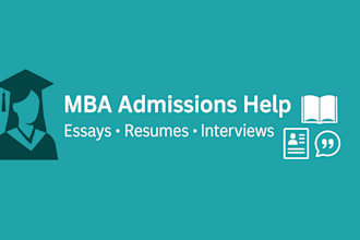 edit your MBA, college or grad school application