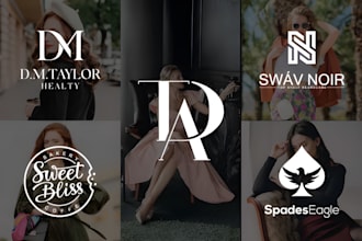 do luxury fashion clothing brand, apparel and boutique fashion logo design
