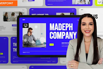 design or redesign corporate powerpoint presentation, canva slide, ppt pitchdeck