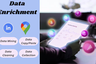do b2b data collection and enrichment from linkedin, maps, or any source
