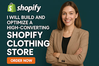 design develop or fix your shopify clothing and fashion store professionally