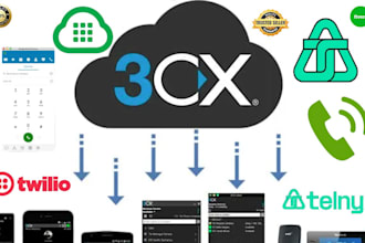 sip trunk, 3cx, spoof api, auto dialer, did number twilio ivr, voip telynx didww