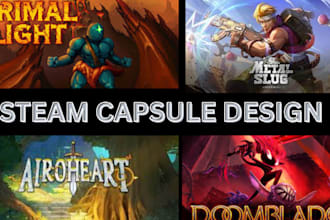 paint your game cover, steam capsule horror themed steam