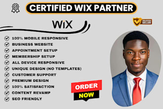 do wix website design redesign SEO optimization responsive website wix partner