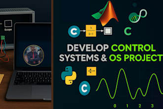 develop os projects in c or python and control systems in matlab simulink