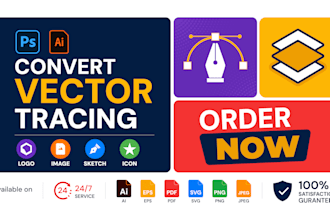 vector ai logo design, fix, enhance quality, recreate, print ready
