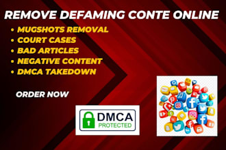 permanently remove mugshots delete defaming links cases etc