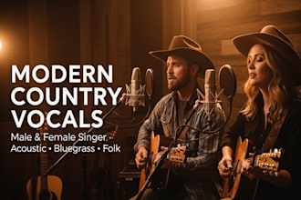record modern country, bluegrass or folk, banjo and full acoustic production