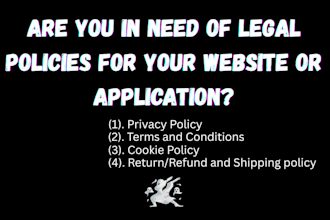do your legal policies for your website and apps
