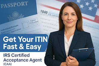 apply, obtain non resident itin individual taxpayer identification number as caa