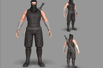 3d realistic character model for games,animation or 3d prints,unreal engine 5