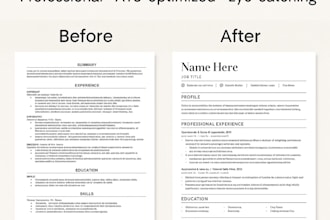 craft a job winning resume tailored to your career goals
