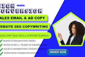 write website copywriting  sales emails and ad sales copy that converts