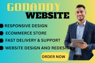 design and redesign godaddy website professionally