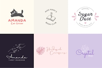 create a cute and girly logo