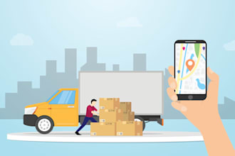 customize a truck delivery app with payment, gps, and reviews