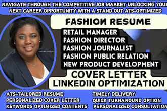 craft impactful fashion designer, stylist, journalist fashion director, resume
