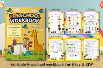 do kindergarten education drawing matching activity worksheet workbook preschool
