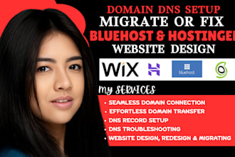 connect transfer fix domain dns on bluehost website hostinger siteground wix etc