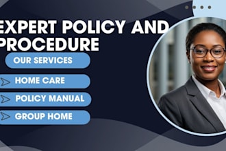 write group home care policy and procedure manuals, employee handbook