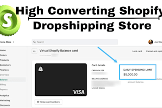 desing a high converting shopify store that  turns visitors into buyers