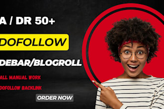 create high da and DR blogroll sidebar backlinks