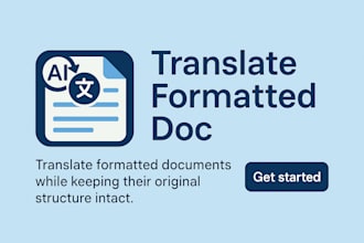 provide an ai powered addon for translating formatted google docs