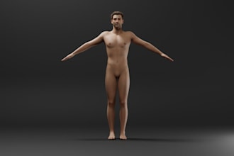 sculpt 3d nsfw character, female sculpture, printable sfw statue pose zbrush,stl