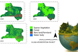 create professional gis maps, spatial analysis, and remote sensing