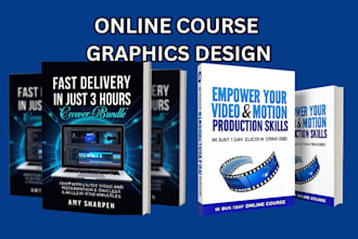 do stunning graphic design for online course video using canva mockup bundle