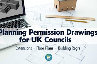 do drawings for your planning permission application for UK councils