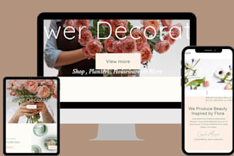 design profitable flower shopify store flower website florist, bouquet website