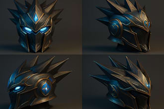 sculpt 3d mask 3d helmet 3d printing 3d model 3d cosplay mask halloween mask stl