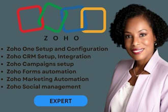 setup zoho crm bigin form salesiq one booking sign