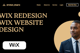 create wix website redesign, wix studio website design, wix website redesign