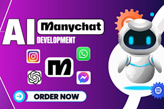 build manychat automation ai chatbot for whatsapp, instagram, and websites