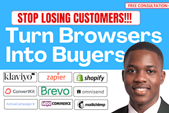 setup shopify klaviyo flows go high level a2p email automation abandoned cart