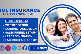 iul insurance leads landing page iul insurance website