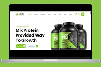 build private label health supplement shopify store nutrition supplement website
