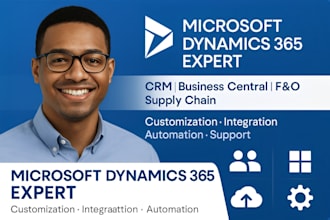 implement microsoft dynamics 365 CRM business central, finance and supply chain
