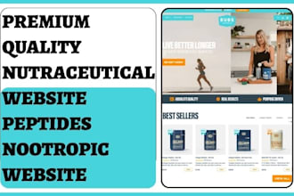 design nutraceutical website peptides sarm nootropic supplement website