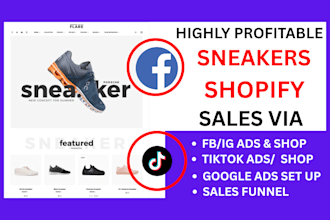 promote your sneaker shopify store using  targetted social media