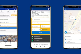 develop booking app taxi uber and bolt app