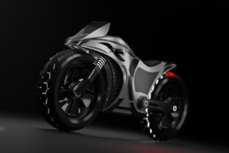 develop sci fi bike,scooter bike,3d rigging,realistic f1 motorbike,sculpt 3dbike