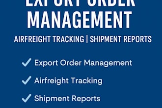 manage your air export orders and track shipments