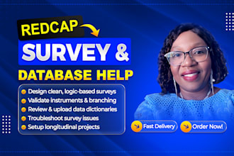 be your mentor for designing a redcap survey or database