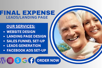 final expense leads final expense landing page website